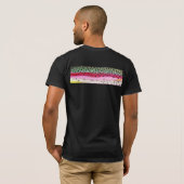 Regenbogenforelle T-Shirt (Schwarz voll)
