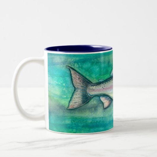 Regenbogenforelle Tasse (Links)
