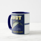 Regenbogenforelle-Tasse Tasse (Vorderseite Links)