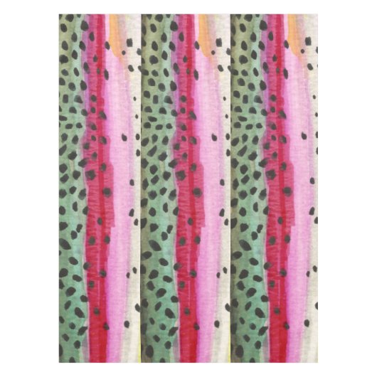 Regenbogenforelle Tischdecke (Vorderseite)