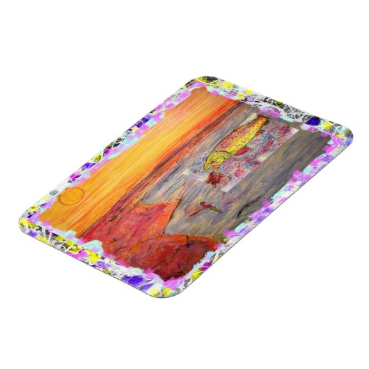 Regenbogenforelle-Tropfen Magnet (Linke Seite)