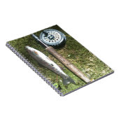 Regenbogenforelle und Fliegenfischer Notizblock (Rechte Seite)