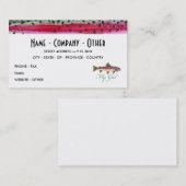 Regenbogenforelle Visitenkarte (Vorne/Hinten)