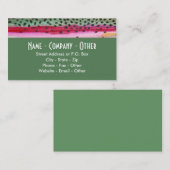 Regenbogenforelle Visitenkarte (Vorne/Hinten)