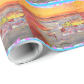 Regenbogenforellekunst Geschenkpapier (Rolleneckpunkt)