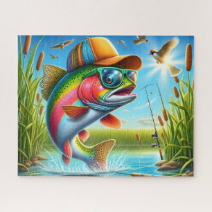 Regenbogenforellen-Angeln Puzzle