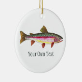 Regenbogenforellen Fischfang, Angeln, Ichthyologie Keramikornament (Rechts)