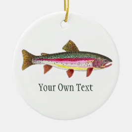 Regenbogenforellen Fischfang, Angeln, Ichthyologie Keramikornament