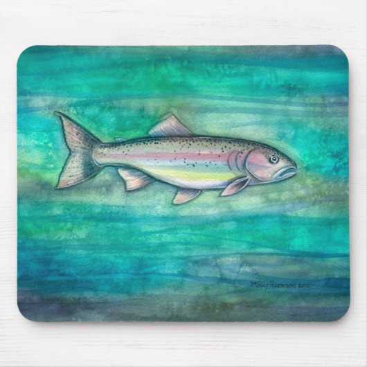 Regenbogenforellen-Wildlife-Art-Mauspad Mousepad (Vorne)