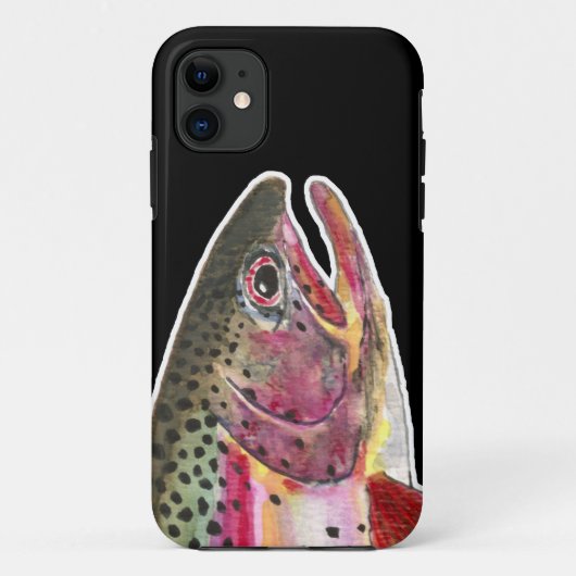 Regenbogenforellenangeln Case-Mate iPhone Hülle (Rückseite)