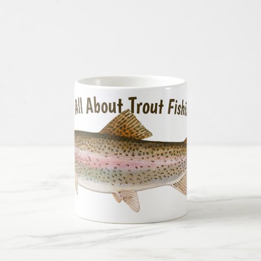 Regenbogenforellenangeln Kaffeetasse (Mittel)