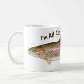 Regenbogenforellenangeln Kaffeetasse (Links)