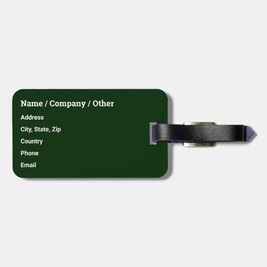 Regenbogenforellenfisch, Fisherman's Gepäckanhänger (Rückseite horizontal)