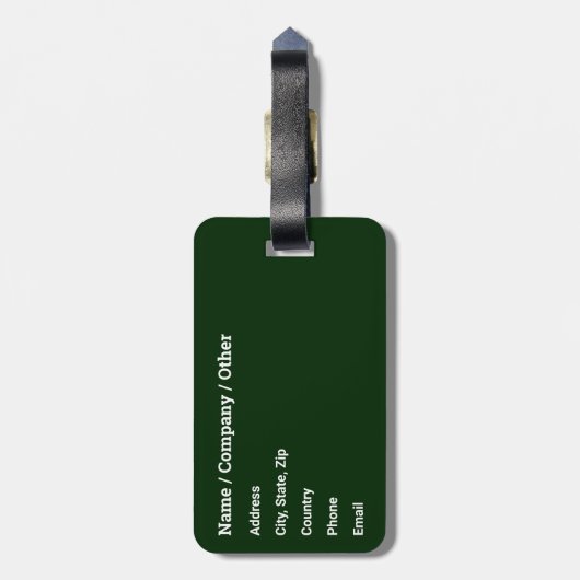 Regenbogenforellenfisch, Fisherman's Gepäckanhänger (Rückseite vertikal)