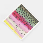 Regenbogenforellenfischerei, Ichthyologie Serviette (Ecke)