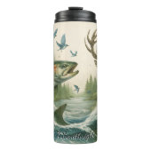 Regenbogenforellenwald Thermosbecher (Vorderseite)