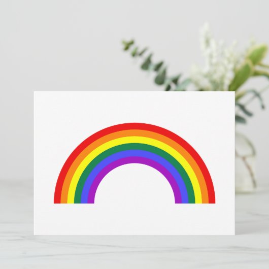 Regenbogenform Einladung (Stehend Vorderseite)