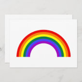 Regenbogenform Einladung (Vorne/Hinten)