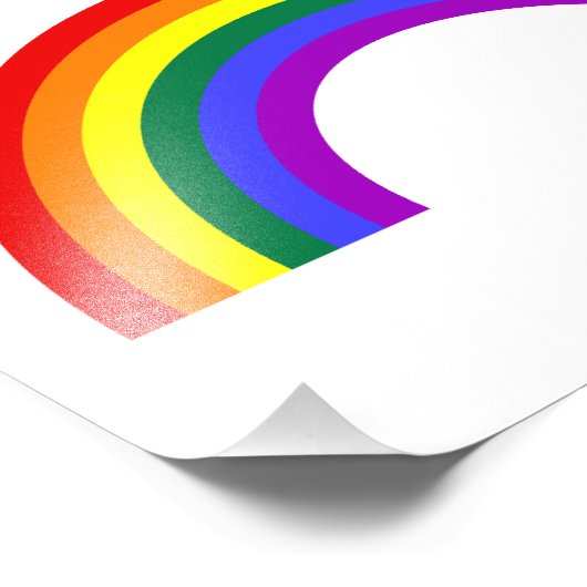 Regenbogenform Fotodruck (Ecke)