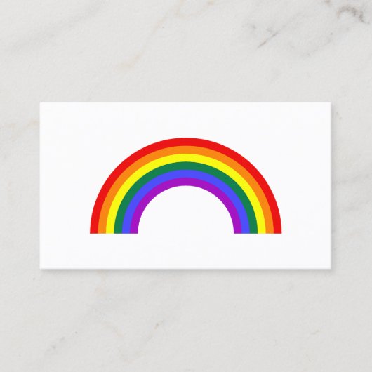 Regenbogenform Visitenkarte (Vorderseite)