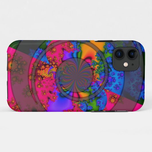 RegenbogenFraktal Case-Mate iPhone Hülle (Rückseite (Horizontal))