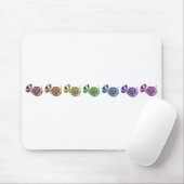 Regenbogenfrenchhorn Farbvolles Blechblasinstrumen Mousepad (Mit Mouse)