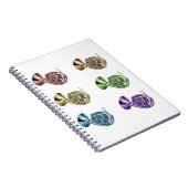 Regenbogenfrenchhornformation Notizblock (Rechte Seite)
