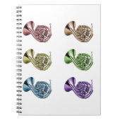 Regenbogenfrenchhornformation Notizblock (Vorderseite)