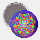 Regenbogenfrequenz Magnet (Vorderseite/Rückseite)