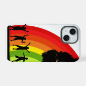 Regenbogenfreude iPhone 15 Hülle (Rückseite (Horizontal))