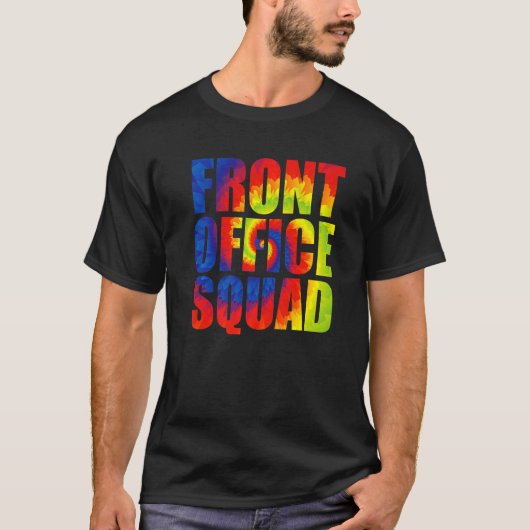 Regenbogenfront der administrativen Assistenzkraft T-Shirt (Vorderseite)