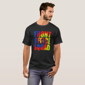 Regenbogenfront der administrativen Assistenzkraft T-Shirt (Vorne ganz)