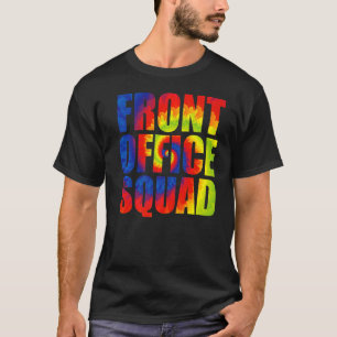 Regenbogenfront der administrativen Assistenzkraft T-Shirt