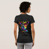 Regenbogenfrosch  T-Shirt (Schwarz voll)