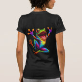 Regenbogenfrosch  T-Shirt (Rückseite)