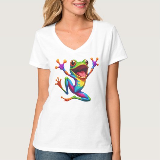 Regenbogenfrosch T-Shirt (Vorderseite)