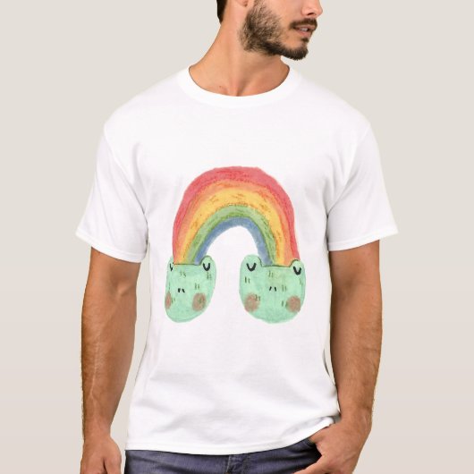 Regenbogenfrösche T-Shirt (Vorderseite)