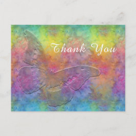 [Regenbogenfrost] Farbige mehrfarbige Krawatte mit Postkarte