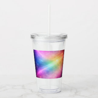 Regenbogengalaxie Acryltrinkbecher