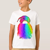 Regenbogengarn mit Maske T-Shirt (Vorderseite)