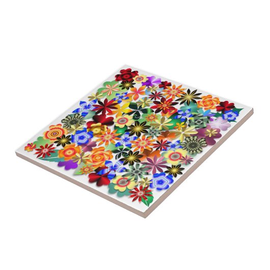 Regenbogengarten Fliese (Seite)