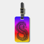 Regenbogengefälle Pangolin-Gepäckmarke Gepäckanhänger (Vorderseite vertikal)