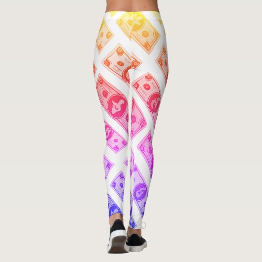 Regenbogengeld Leggings (Rückseite)