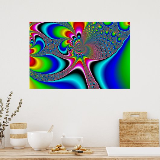 Regenbogengenerator - Fraktal Poster (Küche)