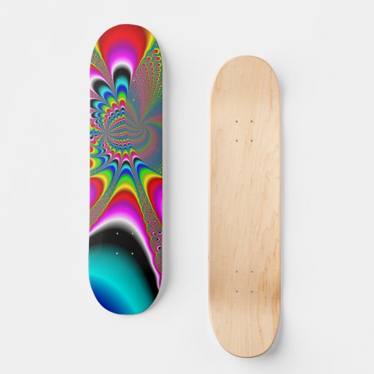 Regenbogengenerator - Fraktal Skateboard (Vorderseite)