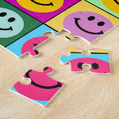 Regenbogengesichtsquadrate Puzzle (Seite)