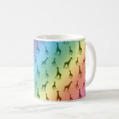 Regenbogengiraffen Kaffeetasse (VorderseiteRechts)