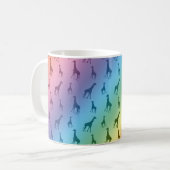 Regenbogengiraffen Kaffeetasse (Vorderseite Links)