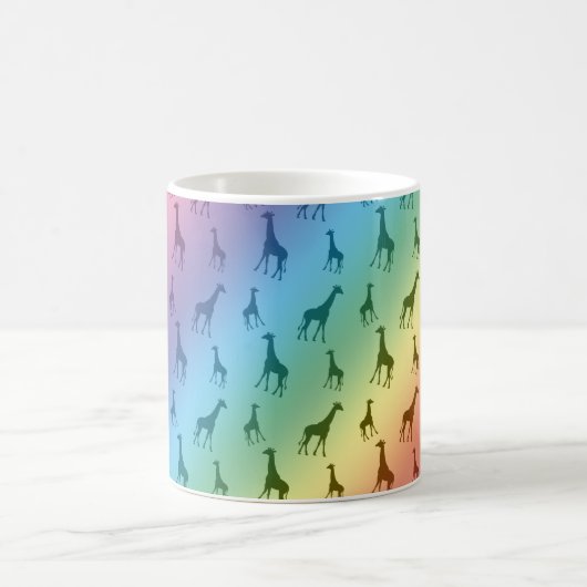 Regenbogengiraffen Kaffeetasse (Mittel)