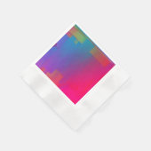 Regenbogenglitch Serviette (Ecke)